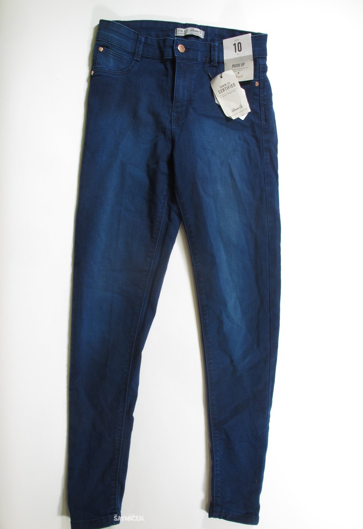 Modré džínové kalhoty pro holky outlet 