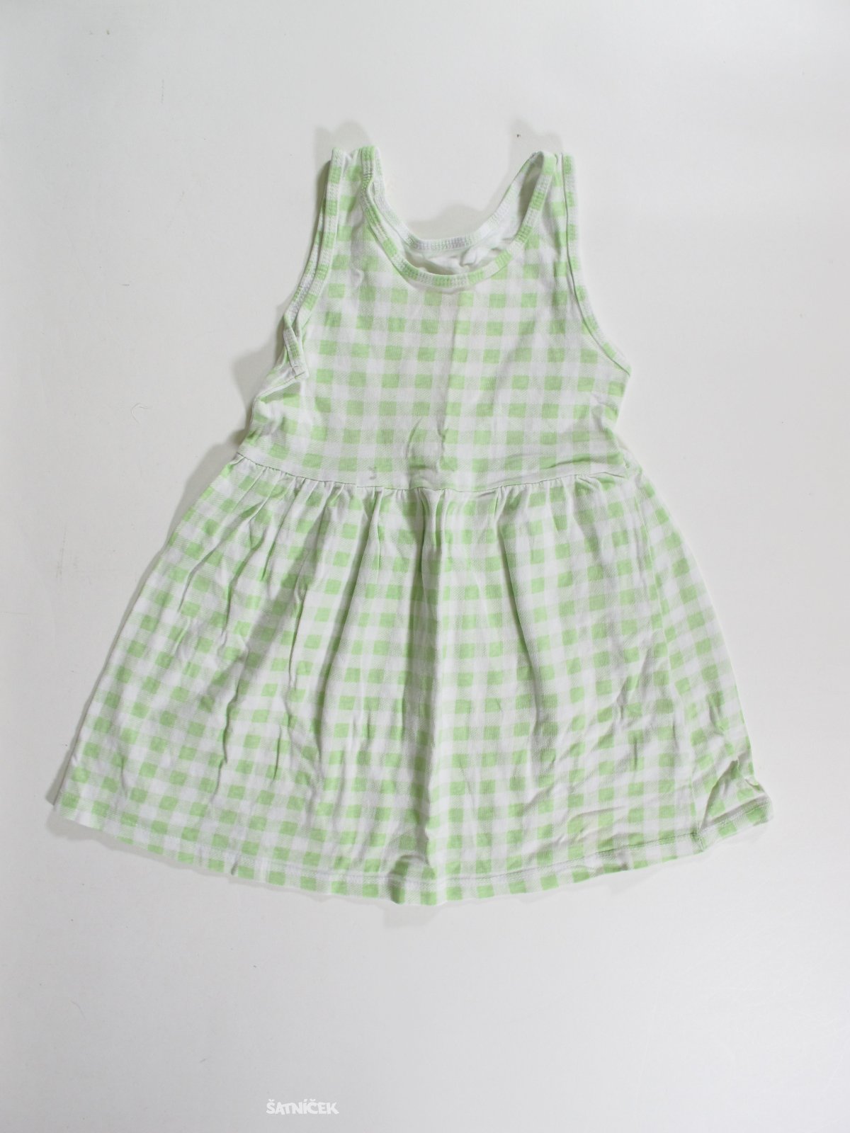 Šaty pro holky bílo zelené secondhand