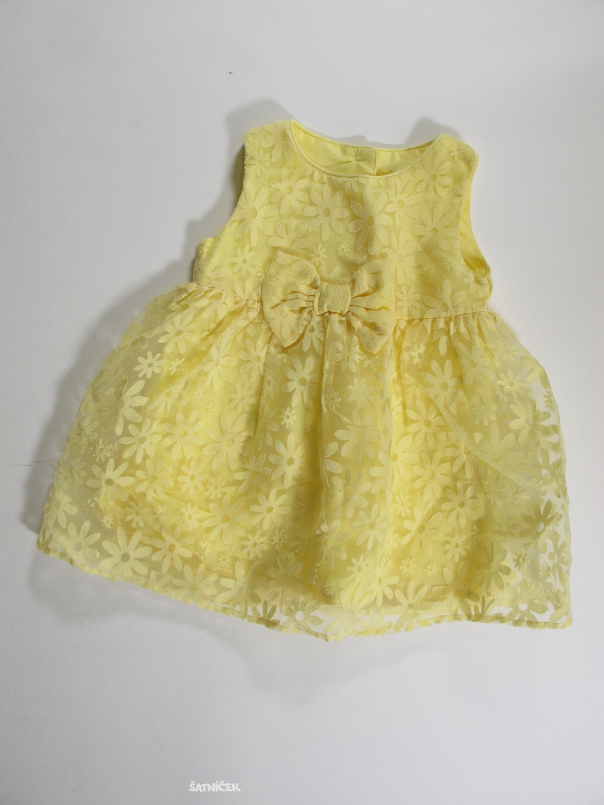 Šaty s kytkami žluté  pro holky secondhand