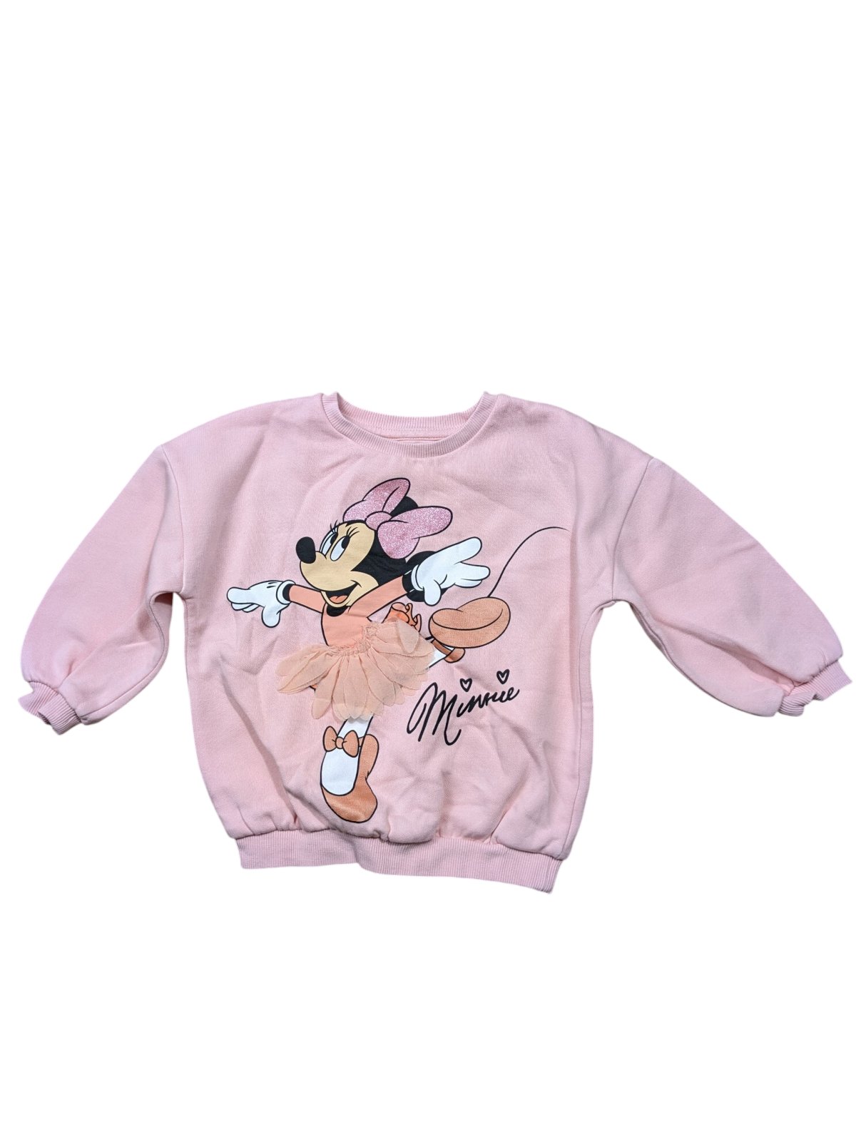 Růžová mikina s Minnie pro holky secondhand