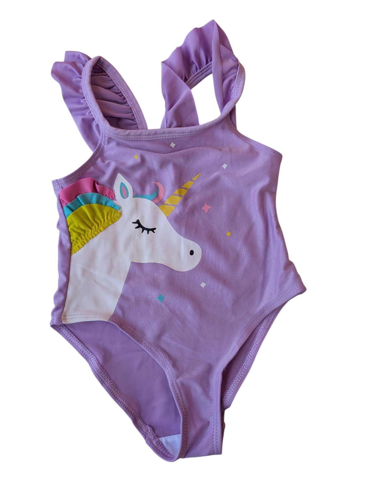 Jednodílné plavky fialové s jednorožcem pro holky secondhand Lilly&Dan