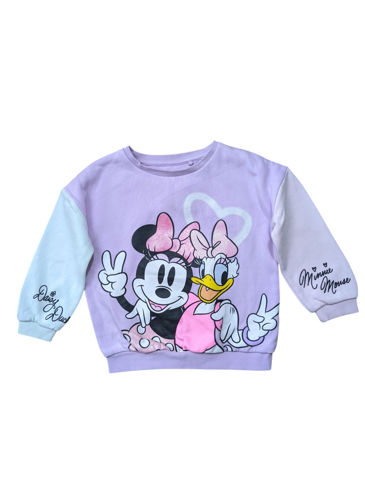 Růžová mikina Minie a Daisy secondhand Disney