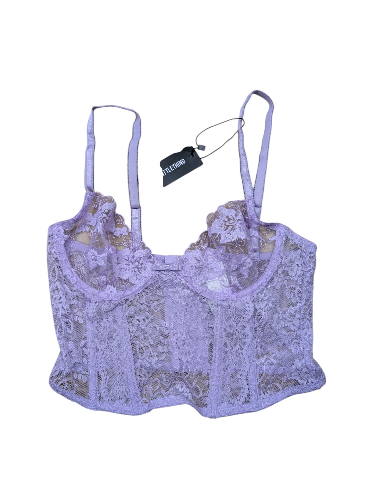 Krajkovaná podprsenka pro holky outlet PrettyLittleThings