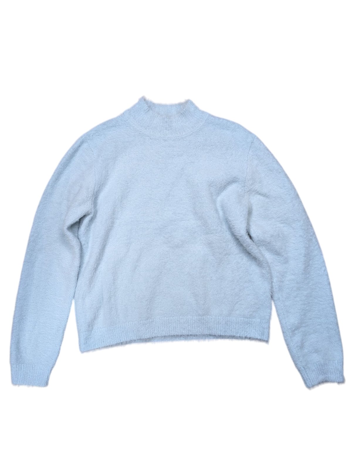 Světle modrý chlupatý svetr pro holky secondhand Cropp