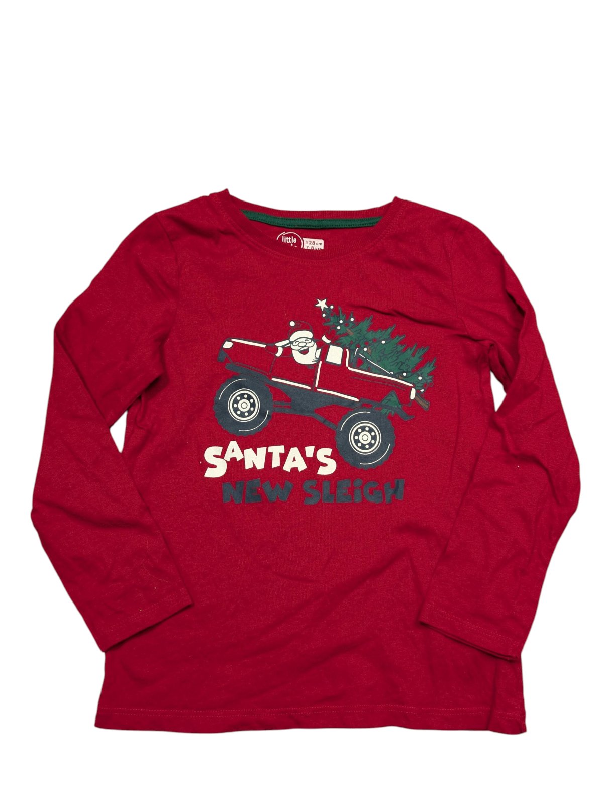 Červené vánoční triko pro kluky secondhand Little Kids