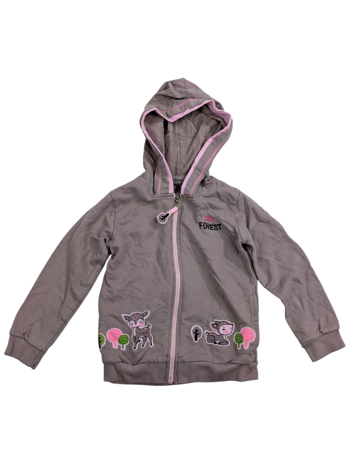 Růžová mikina pro holky s kolouškem secondhand