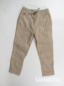 Plátěné  kalhoty pro kluky hnědé secondhand