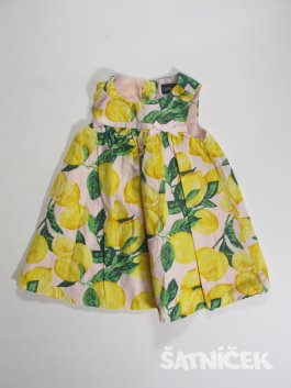 Šaty s citrony pro holky secondhand
