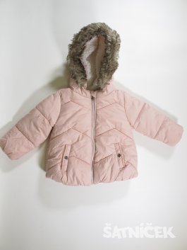 Zimní bunda pro holky růžová secondhand