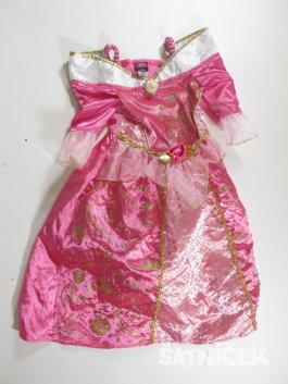 Šaty na karneval  růžovo zlaté  secondhabnd