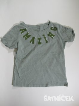 Zelené triko pro holky secondhand