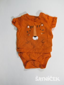 Oranžové body-triko pro kluky secondhand
