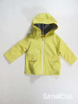 Pogumovaná bunda pro děti žlutá secondhnad