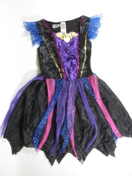 Šaty na karneval pro holky  černo fialové 