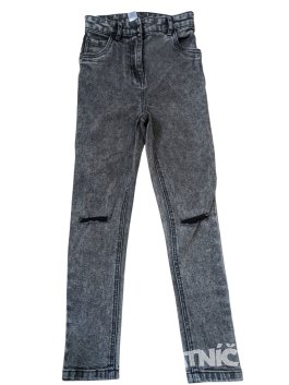 tmavě šedé skinny džíny pro holky secondhand Tu 