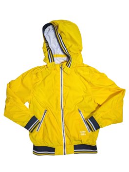 Žlutá šusťáková bunda pro kluky secondhand H&M