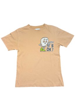 Béžové triko s obrázkem pro kluky secondhand Zara