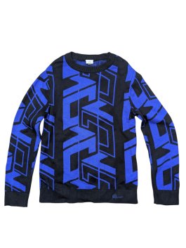 Černo modrý svetr pro kluky secondhand River Island