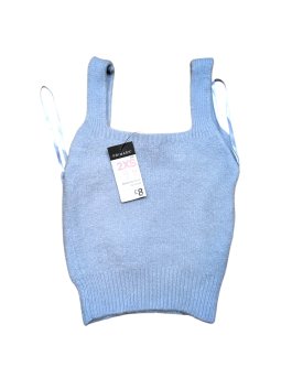 Světle modré svetrové tílko pro holky outlet Primark