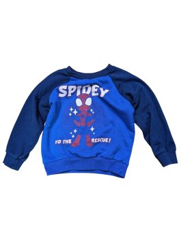 Modrá mikina se Spidermanem pro kluky secondhand Marvel