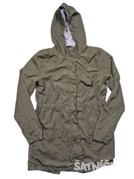 Tmavě zelená bunda pro holky secondhand PocoPiano