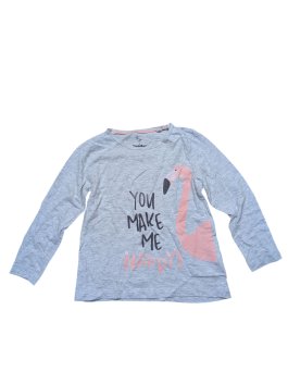 Šedé triko s obrázkem pro holky secondhand lupilu