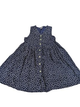 Tmavě modré manžestrové šaty pro holky secondhand